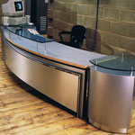 Reception desk for Alberts Recording Studio
