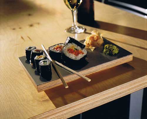 Sushi boards, Aluminium laminated Birch ply