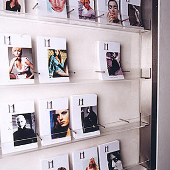 Stainless Steel & Acrylic Wall Mounted Composite Card Holders