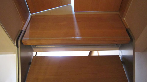 Powder Coated Aluminium and Steel, European Oak Treads with 12mmm Toughened Glass Balustrades